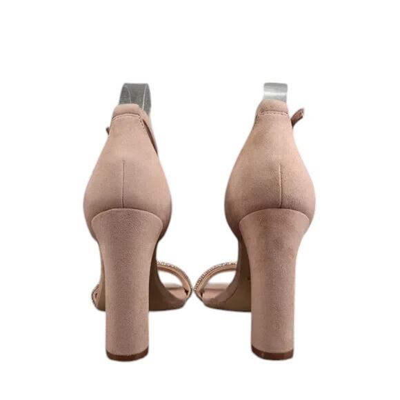 Marc Fisher Shoes Womens 7.5 Sandal Block Heel Ankle Strap Square Toe Leather - Picture 7 of 12